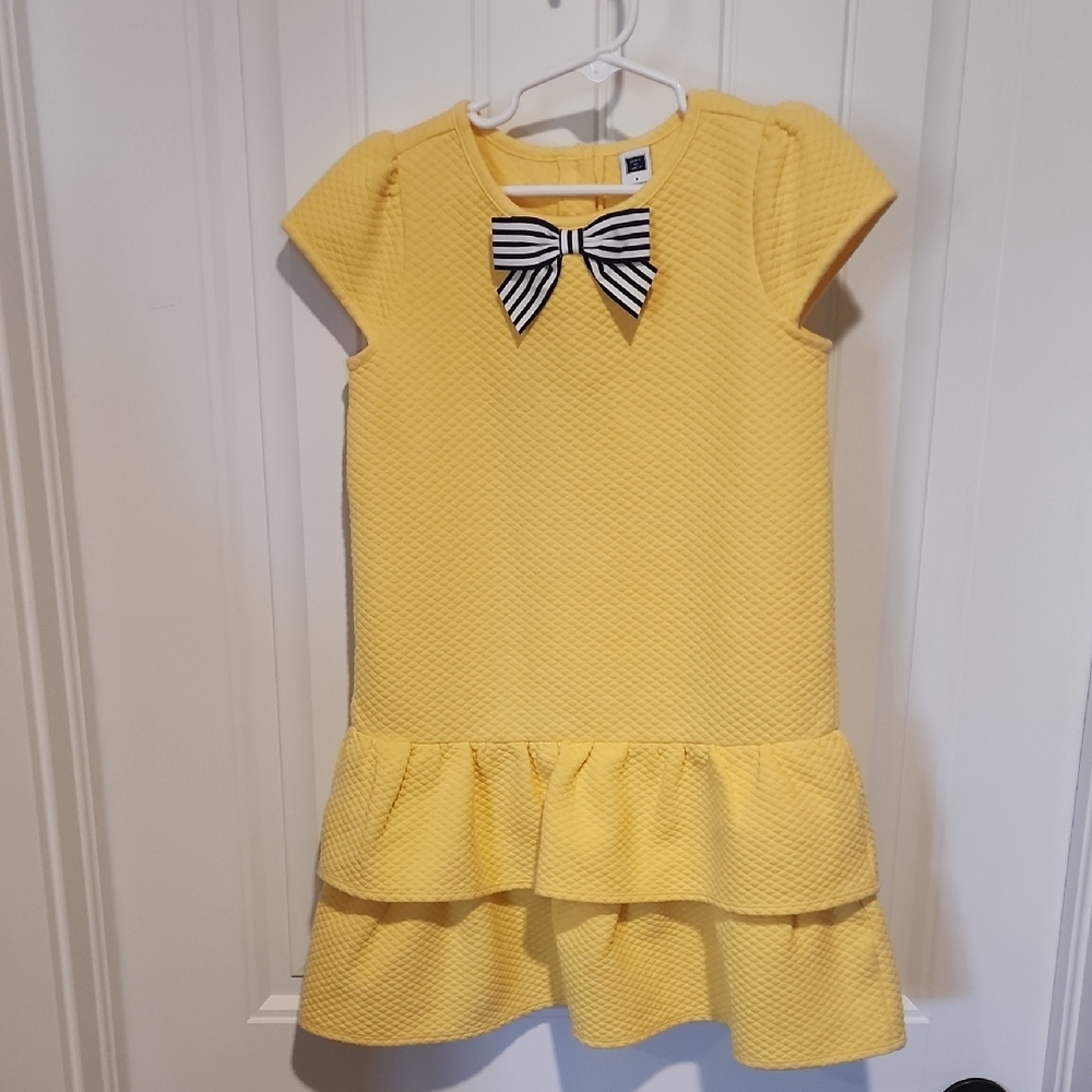 Yellow Kids Dress with Bow